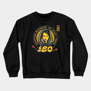 Darts 180 Onehundredandeigthy Bouncer Yellow Player Crewneck Sweatshirt